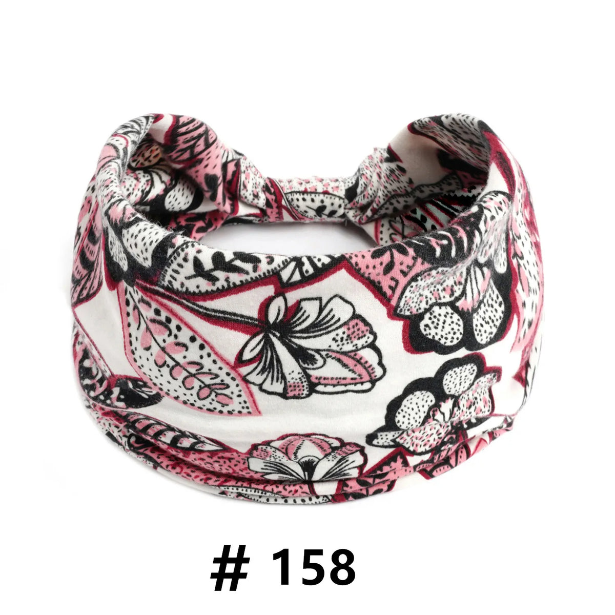 Boho Headbands for Women Cotton Wide Head Bands Stretch Hairband Non Slip Workout Yoga Running Turban Headwrap Hair Accessories