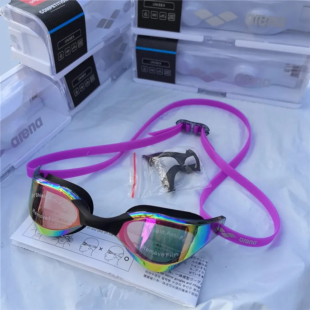 ARENA Professional Racing Swimming Goggles Waterproof Anti-Fog High Definition UV400 for Competition And Training Swim Equipment
