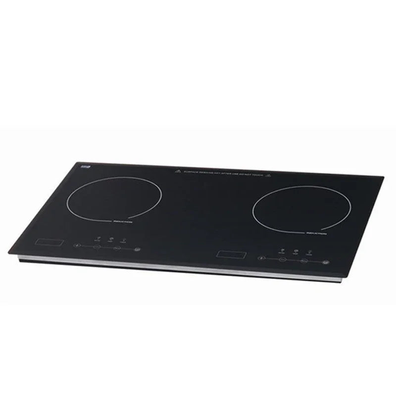 Kitchen 2 Rings Ceramic Cooker Induction Cooktop Double Electric Cooker Hob Heating Cooker Electric Stove Vertical Cooking Plate