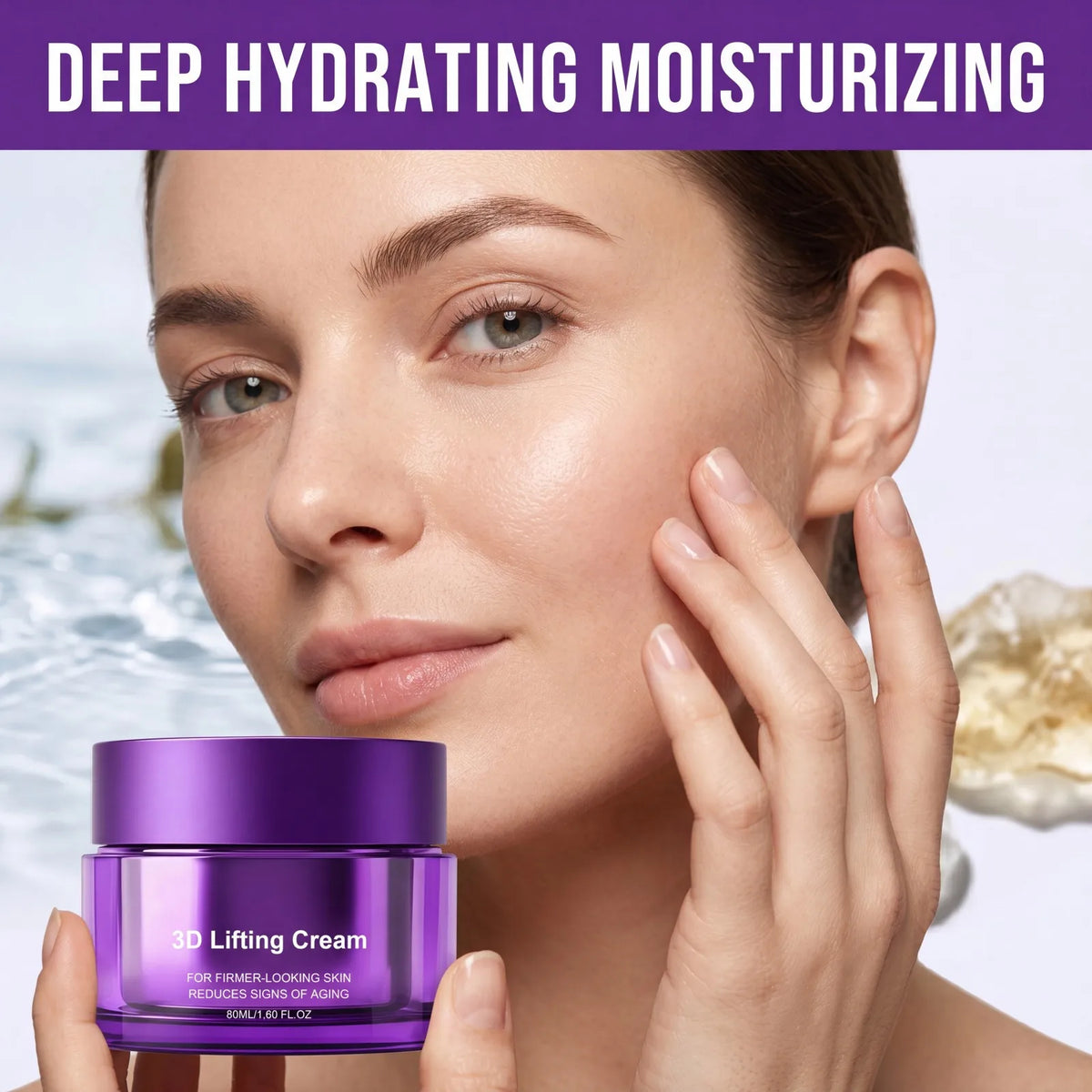 3D Lifting Face Cream Firming Contour Smooth Fine Lines Deep Hydrating Repair Moisturizer Skin Elasticity Face Care Cream 50ml