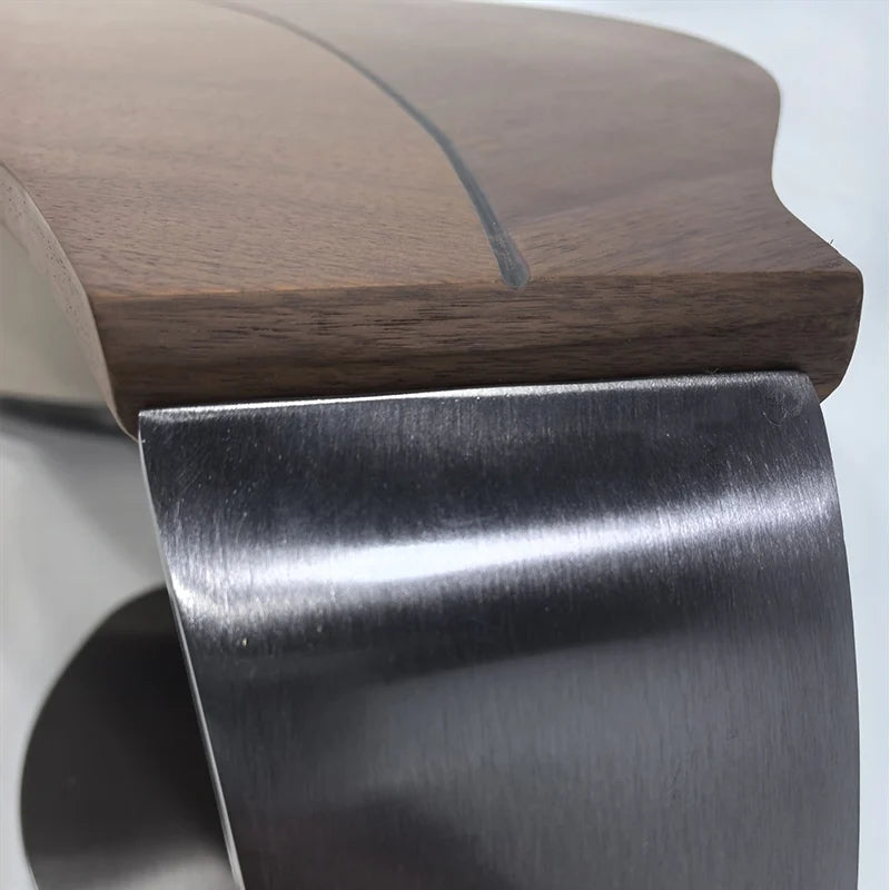 Modern Leaf Shape Walnut Veneer Coffee Table Light Luxury Living Room Home New Designer Creative Special Shape Coffee Table