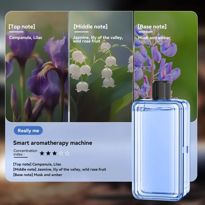 Aromatherapy Machine Essential Oil Humidifier Portable 5-speed Digital Display Automatic Aromatherapy Spray Deodorize Purify Air