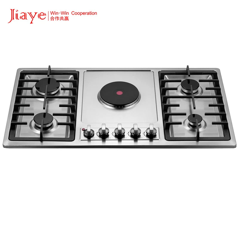 Jiaye OEM 60/90 cm  Ceramic Cooker Built in 4 Gas 1  burner Gas Hob