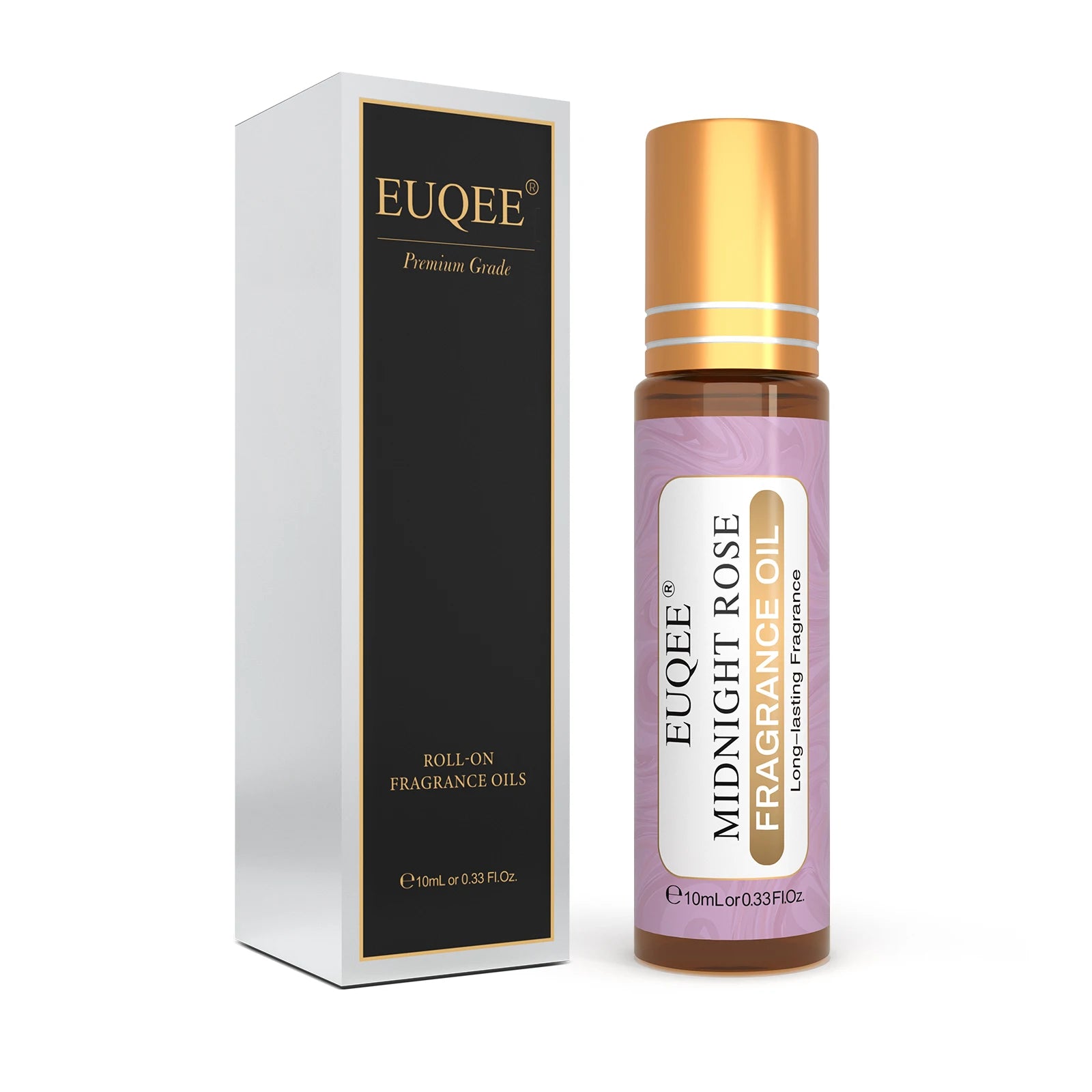 EUQEE 10ml Roll-on Perfume Oils Coconut & Vanilla White Musk Orange Blossom Parma Violet Long-Lasting Roll-On Perfume for Women