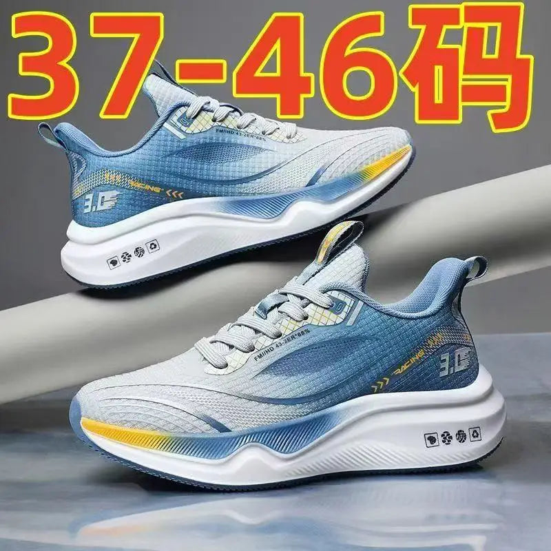 Spring new men's shoes, mesh shoes, sports shoes breathable shock-absorbing soft-soled lightweight running shoes