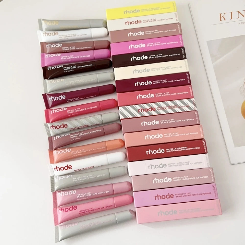 Rhode New Lip Stick Lip GlossesPocket Blush Lip Cheek Hydrating Glazing Mist Natural Rouge Powder Blush Cream Cheek Makeup Bag