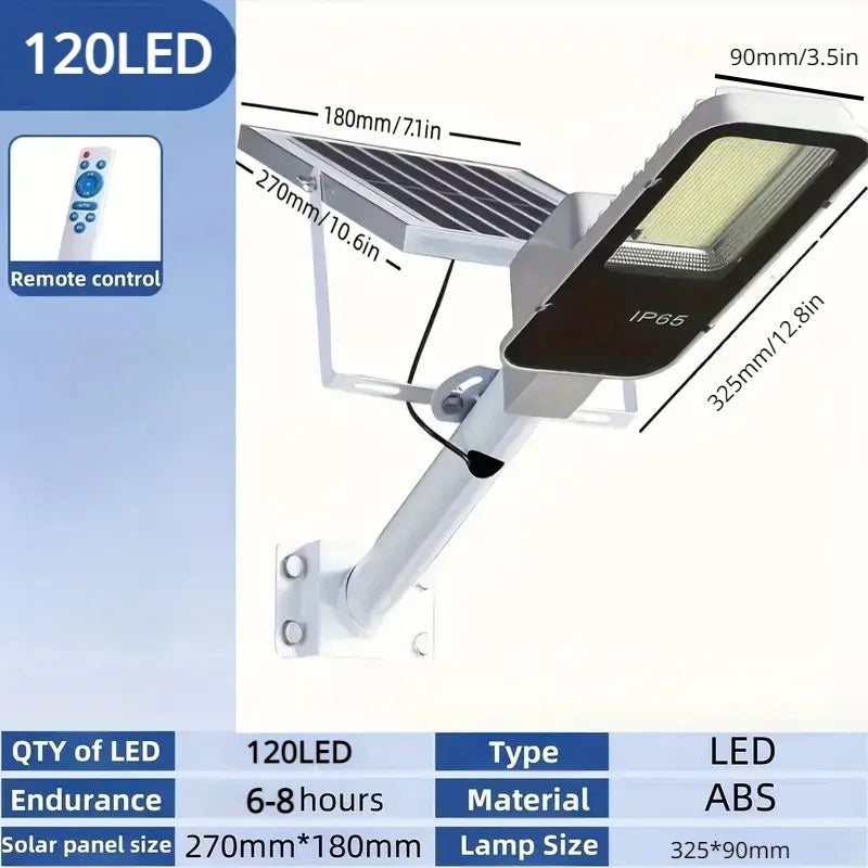 357LED Powerful Outdoor Solar Street Light 6500K IP65 Waterproof 4000/3000mah Street Light For Garage Garden Wall Lamp