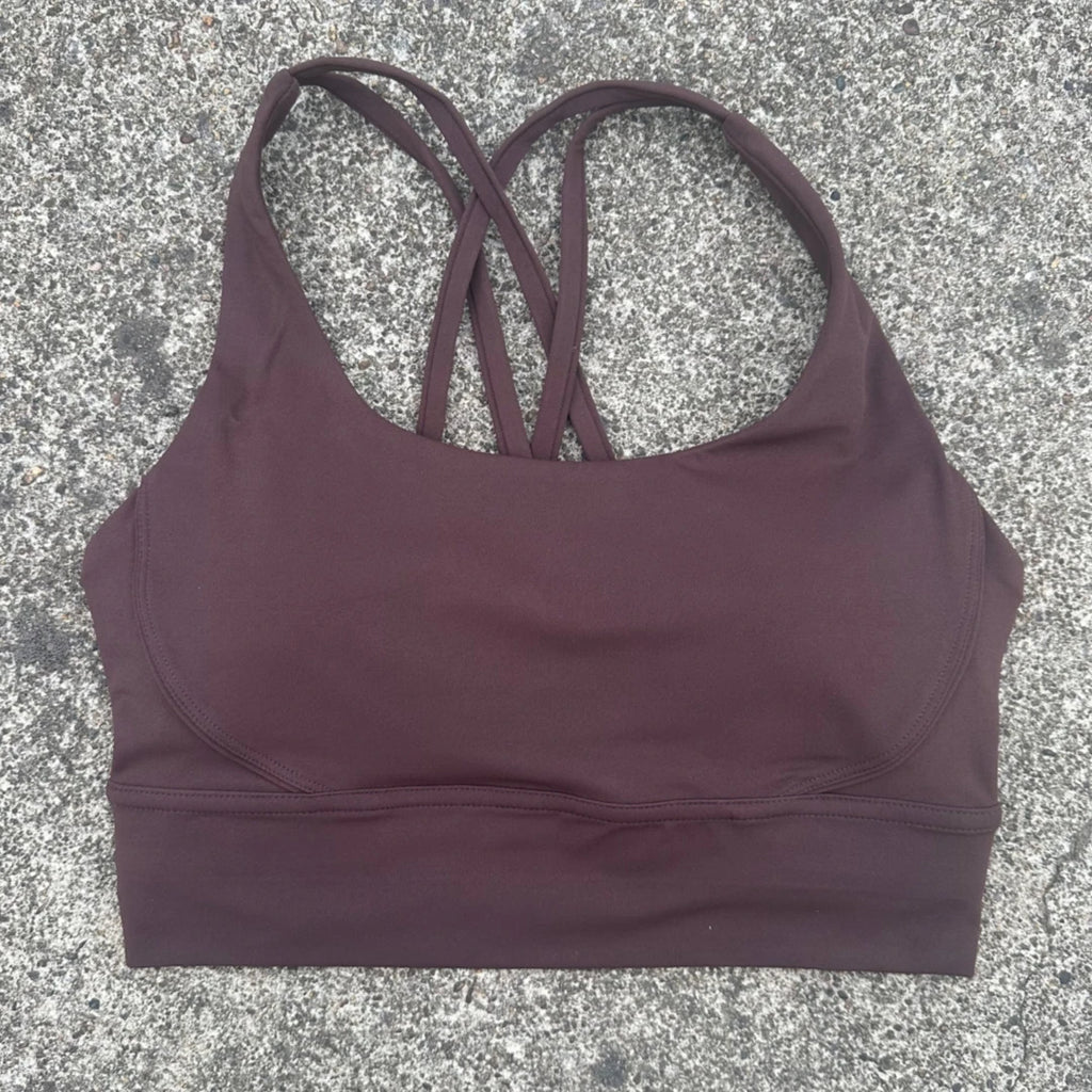 Solid Color Women Fitness Sport bra top soft tight Comprehensive training jogging gym yoga underwear cross back With chest pad
