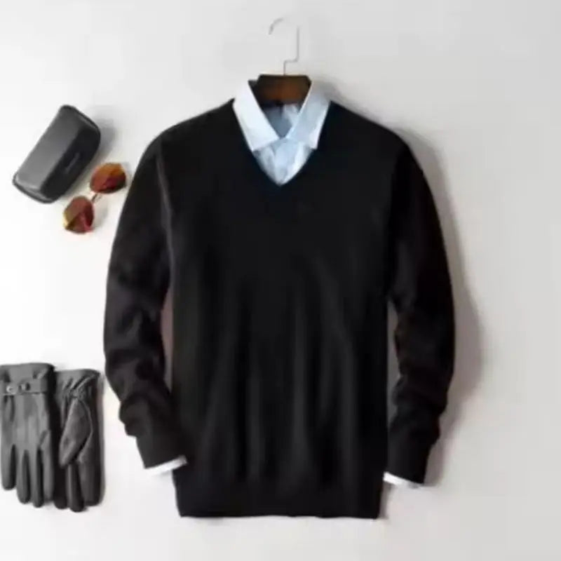Cashmere Cotton Blended Thick Pullover Men Sweater 2025 Autumn Winter Jersey Hombre Jumper Pull Homme Hiver Knitted Sweaters