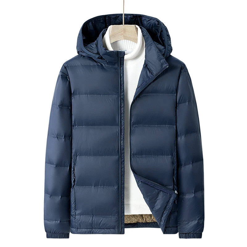 Men Winter Stand Collar Down Jacket Warm Windproof Coat Men Casual Lightweight Puffer Jacket Waterproof High Quality jacket Male