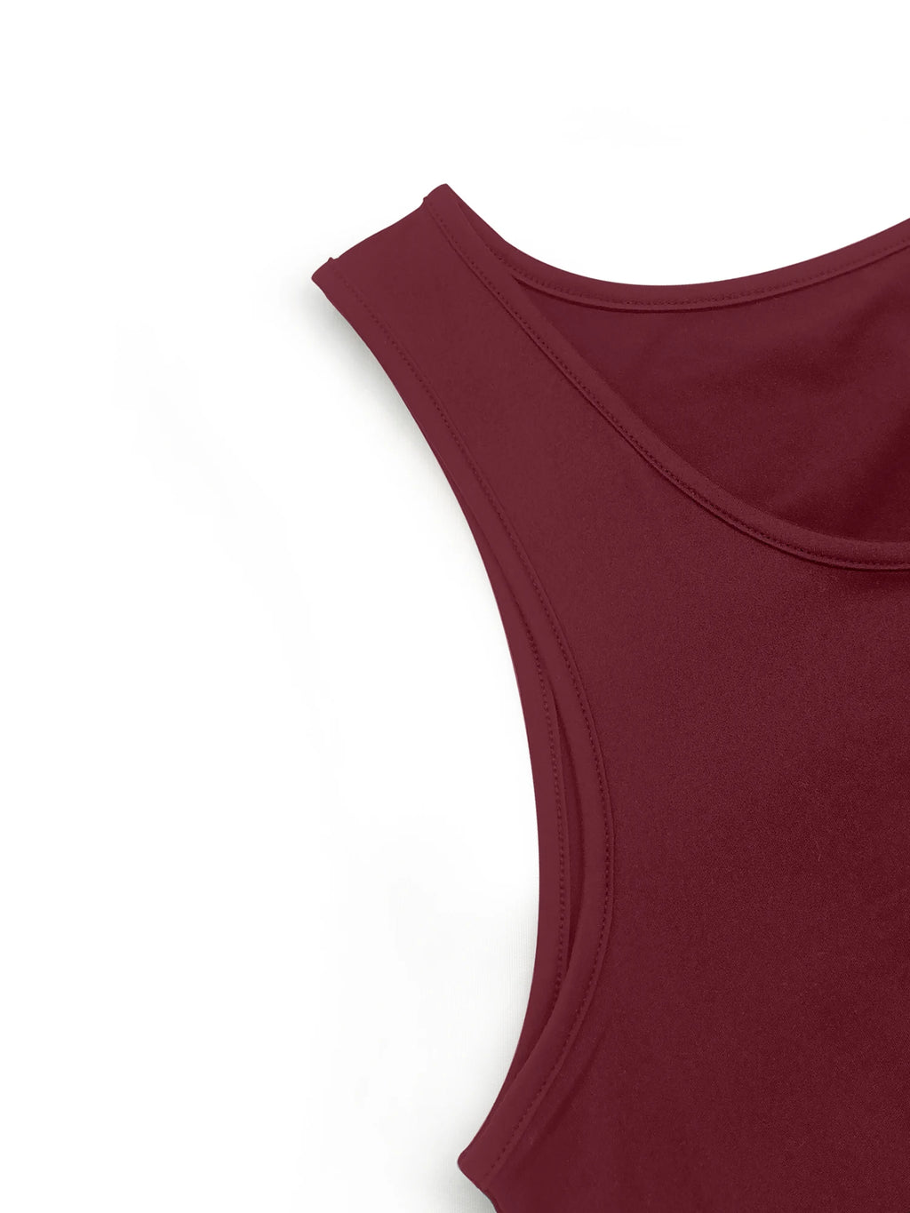 American Retro Sexy Solid Color Sleeveless A-Line Tank Dress Loose Mini Crew Neck T-Shirt Dress Summer Daily Wear