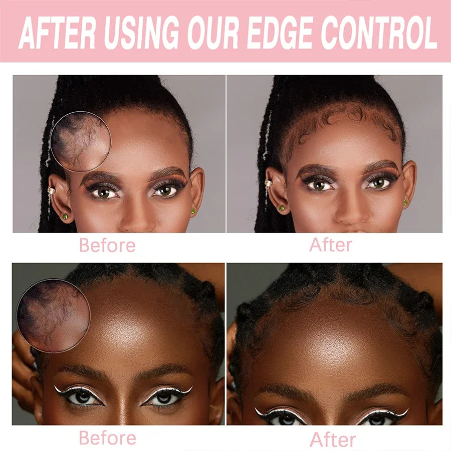 Goiple Edge Control Wax 1.05oz and Hair Wax Stick 0.56oz for Women Strong Hold Non-greasy Bundle with 3comb Adjustable Headband
