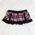 Y2k Retro and Artistic Forest-Style Hot Girl Short Skirt, Slimming Ruffled Skirt, Sexy Low-Waisted Pleated Skirt for Women Emo