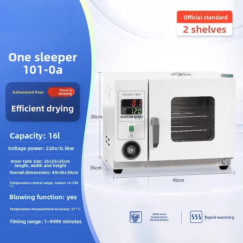 Electric Forced Air Drying Oven – Constant Temp High-Temperature Laboratory Oven for Medical & Herbal Use, Industrial Dryer