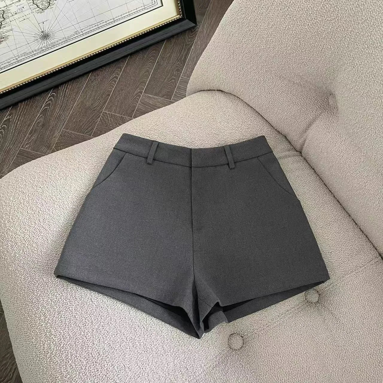 Women's 2026 New Elegant Solid A-Line Wide Leg Shorts Fashion Summer High Waist Korean Pants Casual Office Lady Commute Outfits