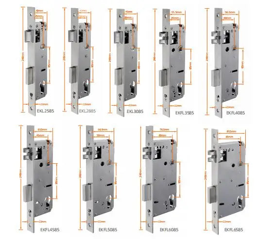 Camera video intercom Waterproof IP65 Automatic Slim Smart Aluminum door lock Face Tuya wifi 3592 euro mortise Digital UPVC lock
