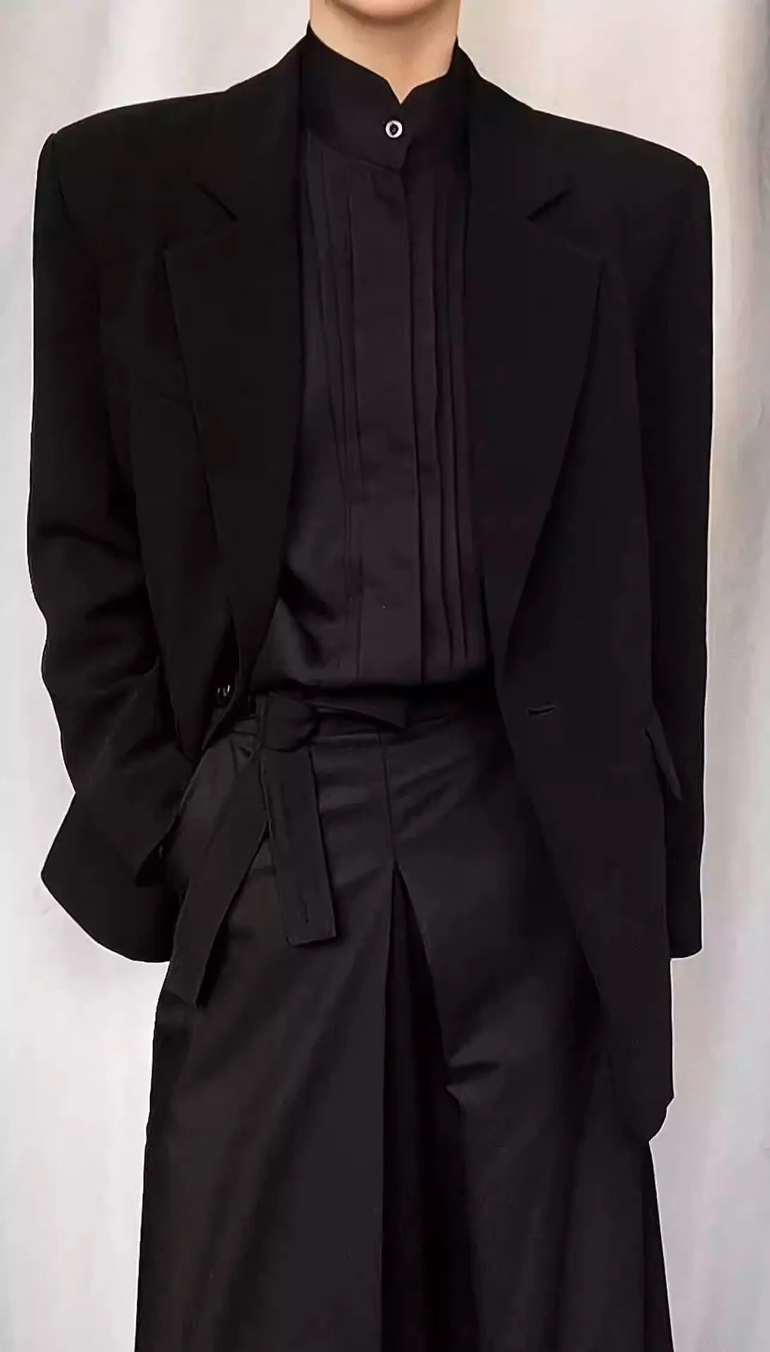 Man Casual Shirts 2025 Autumn High Quality Wrinkle Blazer Men's Clean Fit Shoulder Pad Shirt Jacket For Street Style Layering