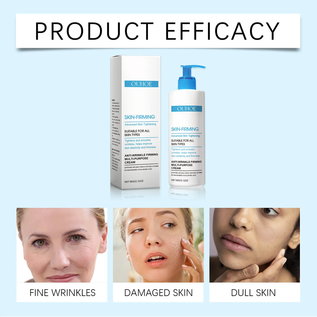 OUHOE Anti-Wrinkle Firming Multi-Purpose Cream Deep Nourishment Long-Lasting Moisturizing Reduce Fine Lines Brighthen Skin Tone