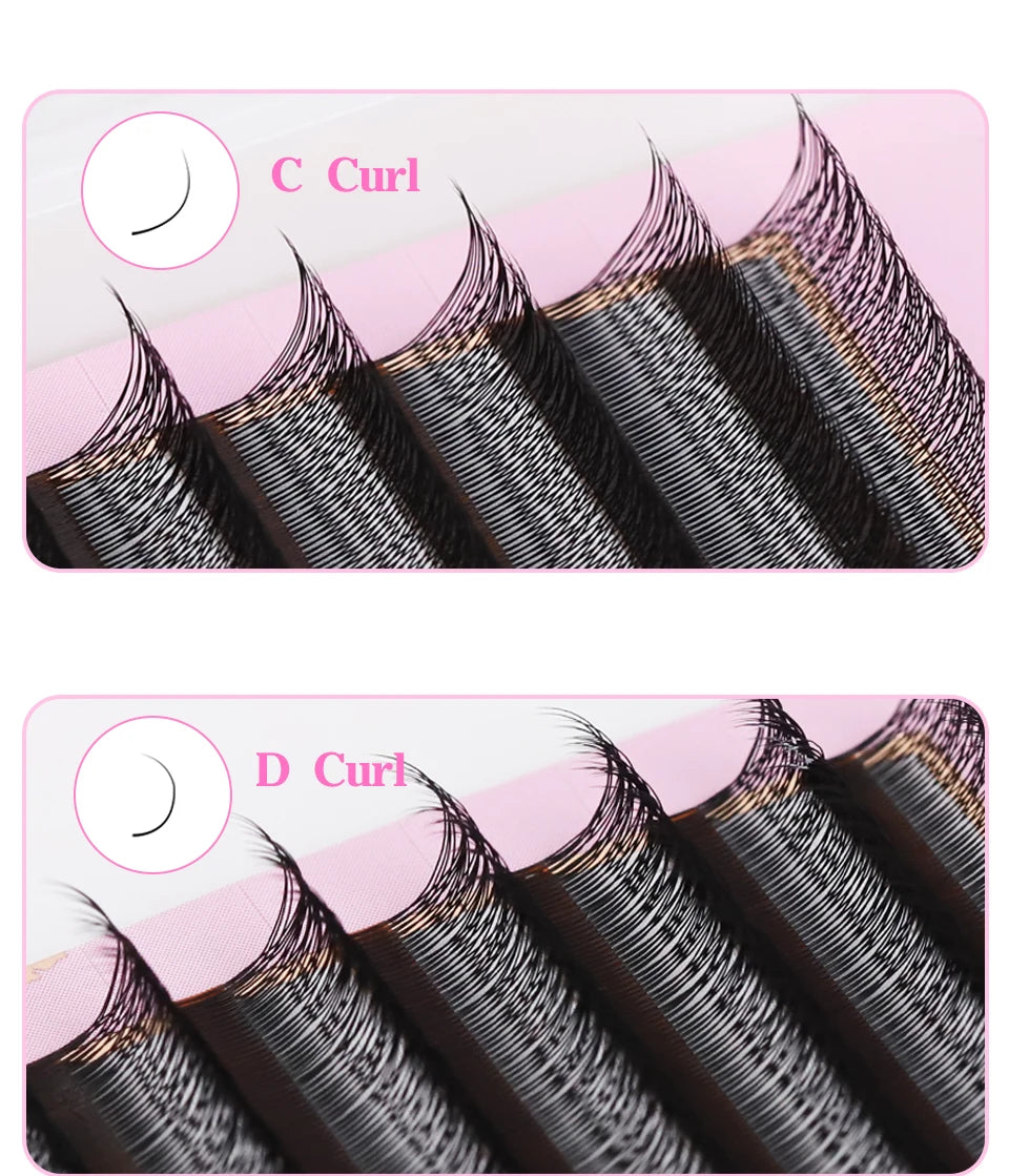 AGUUD Automatic Flowering 2D 3D 4D 5D W Shape Premade Fans Eyelash Extensions Natural Soft Individual Lashes Makeup Cilia
