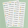 Custom Transparent Waterproof Stickers for Kids - Personalized Name Labels for School, Sports Bottles & DIY Crafts,Multilingual‌