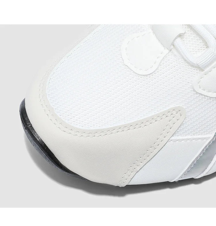 Plus-size men's leather mesh sneakers, casual sports shoes, spring and autumn outdoor casual sports shoes  M1227