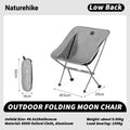 Naturehike Camping Chair L04 Folding Fishing Chair Ultralight Portable Aluminum Alloy Moon Chair Outdoor Picnic Relax Chair