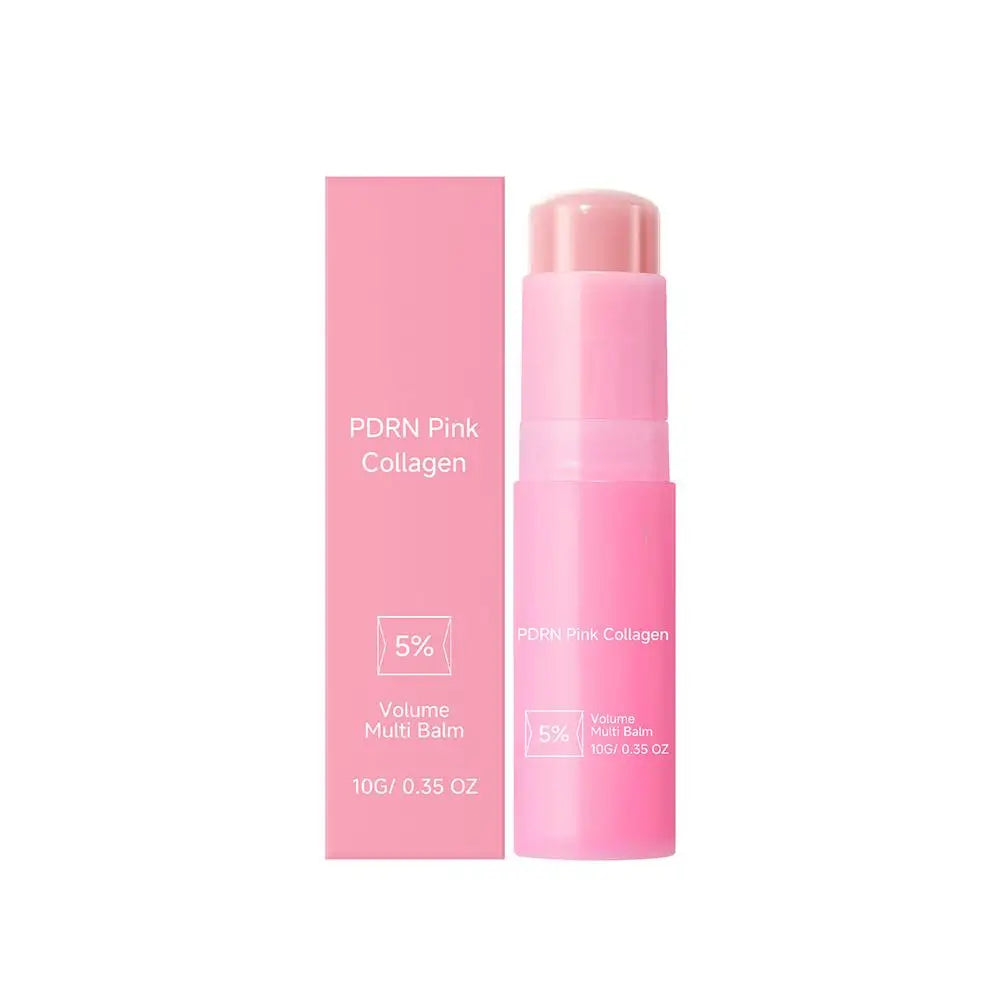 PDRN Pink Collagen Volume Multi Balm 5% 7% Volufiline Facial Eye Neck Plumping Moisturizing Stick Non-greasy Hydrating Skin Care