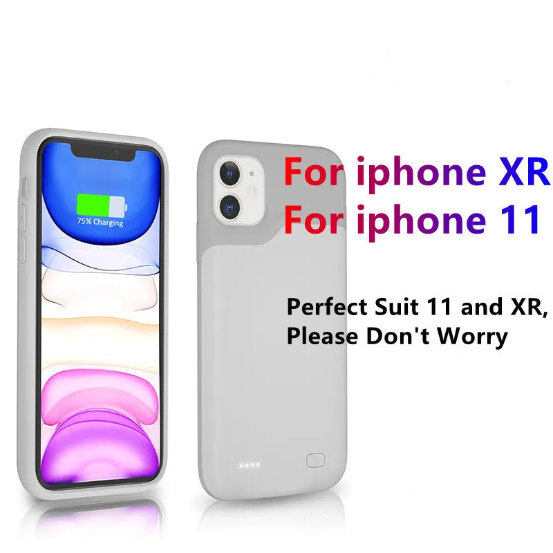 For iphone 14 Pro Max Battery Case For iphone 12 11 Pro Max Smart Power Bank Charger Cover for iPhone XS Max XR 7 8 Plus SE2 SE3