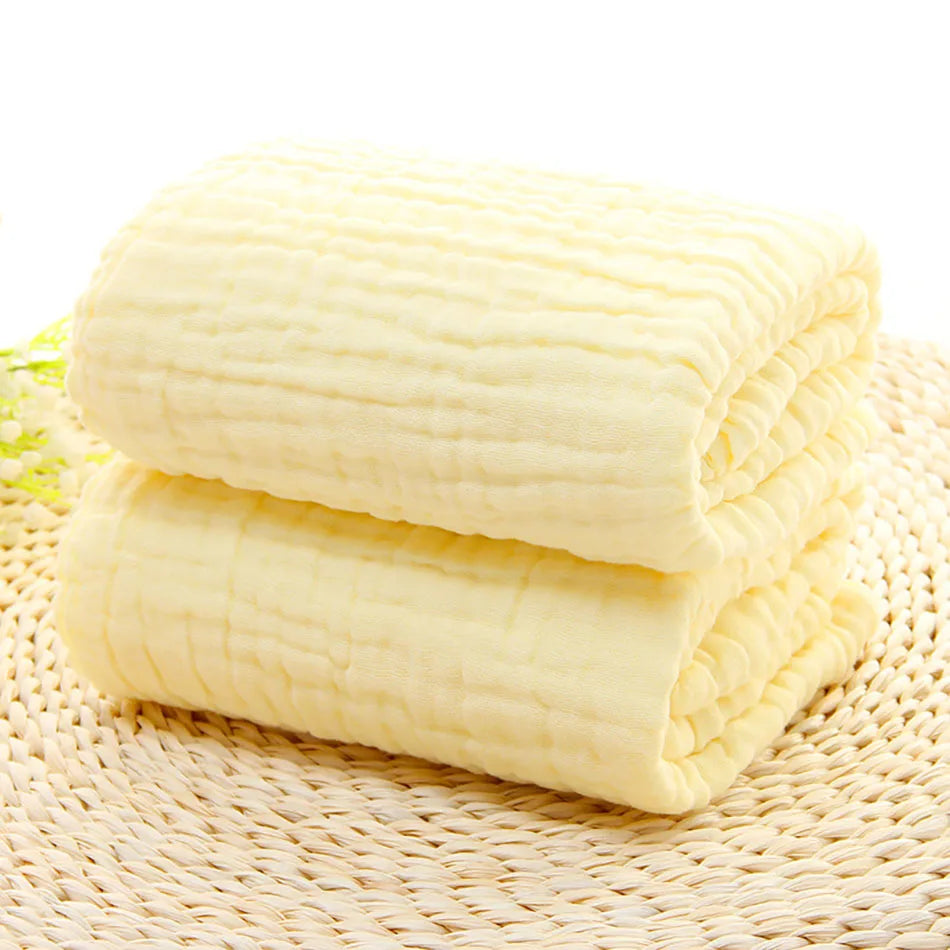 6 Layer Cotton Muslin Baby Blankets Thick Soft and Breathable Designed for Newborns Comfortable in Air Conditioned Environments