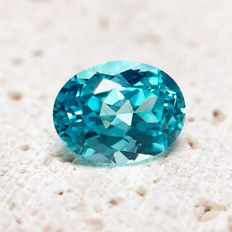 Paraiba Natural Color Oval Shape VVS1 Laboratory Diamond for DIY Jewelry Making Materials with Certificate Wholesale Price