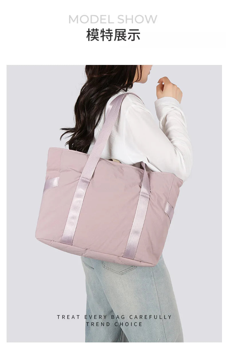 Women's Large Tote Bag with Padded Laptop Compartment, Yoga Mat Travel Work Daily Handbag Shoulder Bag