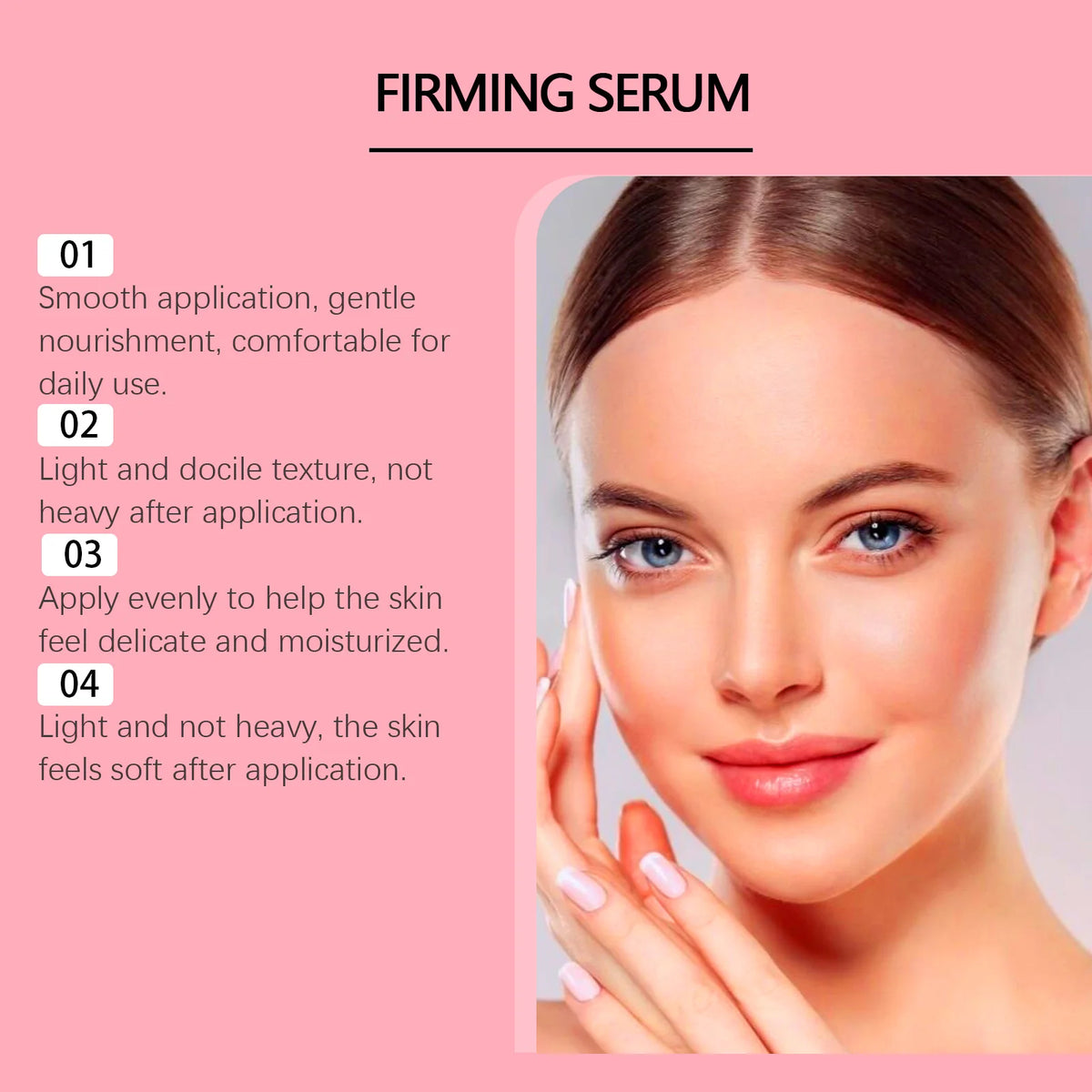 Gentle Niacinamide Moisturizing Firming Serum - Long-Lasting Hydrating Care for Elastic, Smooth & Supple Facial Skin