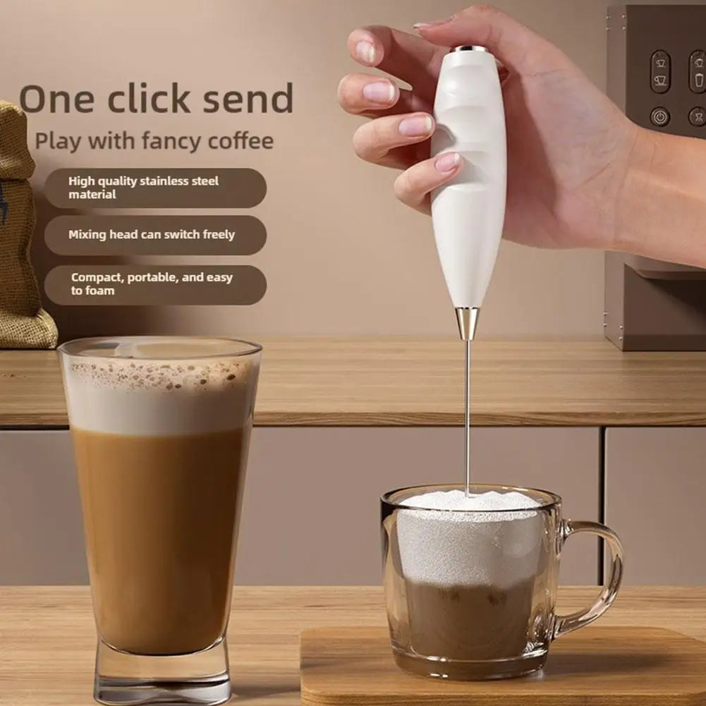 Mi Milk Frother Handheld Foam Maker For Latte Mini Whisk Coffee Cappuccino Frappe Matcha Hot Chocolate Egg Beater Drink Mixer