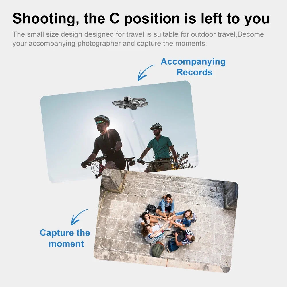 Original MINI V666 Drone 4K Professional WIFI 5G Dron Obstacle Avoidance Brushless Altitude Headless Mode RC Quadcopter Toys