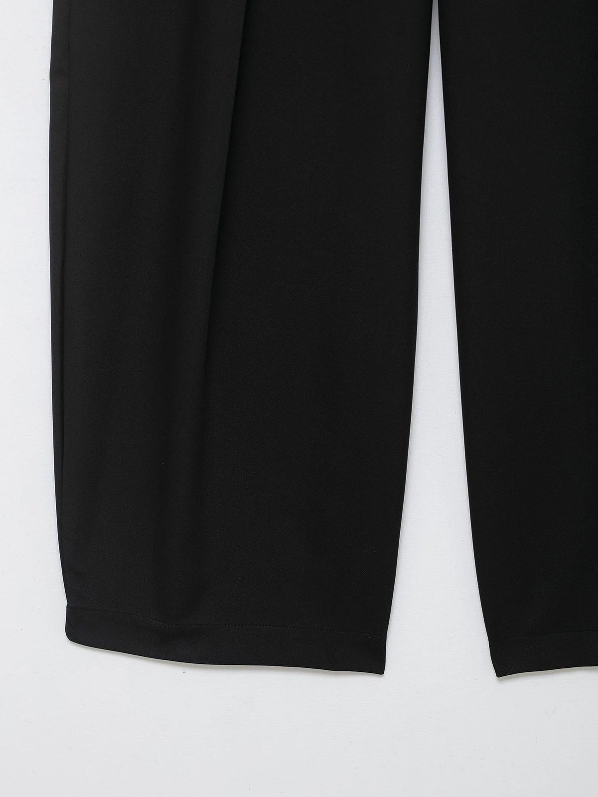 Casual Solid Pleated Loose Long Pants Women Fashion High Waist Straight Wide Leg Trousers 2026 Lady Spring Autumn Commute Wear