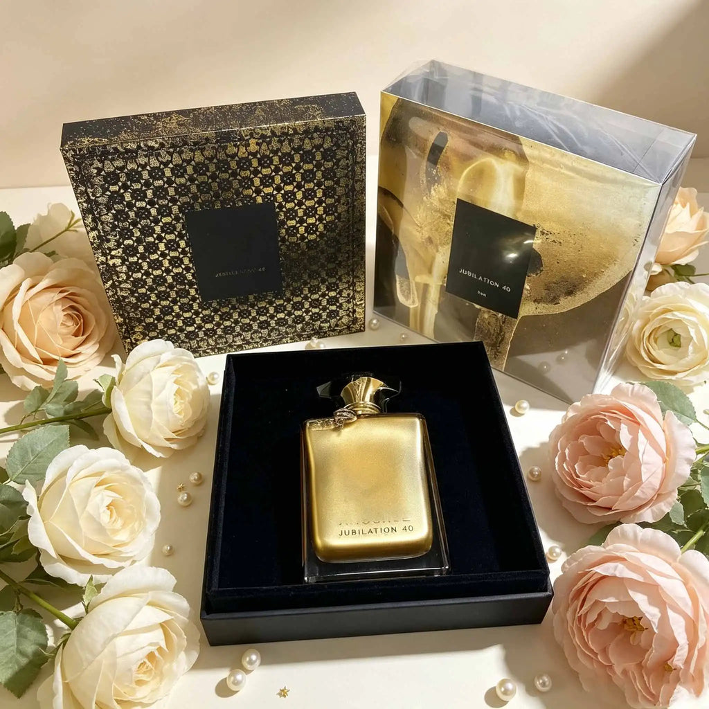 Jubilation 40 is a versatile luxury perfume with a warm, refined aroma. Great for daily wear, office, dating and evening events, leaving a memorable impression.