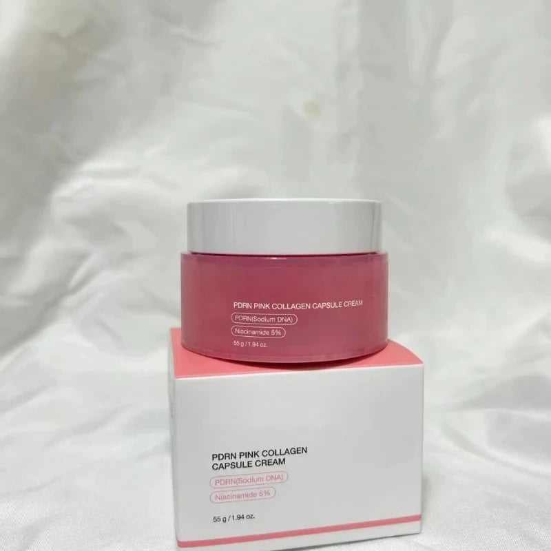 Korean Skincare 55g PDRN Pink Collagen Capsule Cream 5% Niacinamide Hydrolyzed Collagen Hydrating Glow Elasticity Care