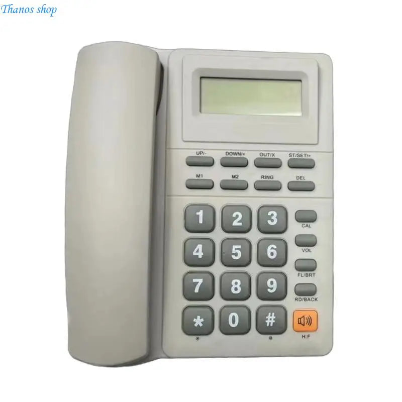 Landline Phones Home Telephone Desk Phone LCD Display with Redial Caller Function for Office, Hotel X37A