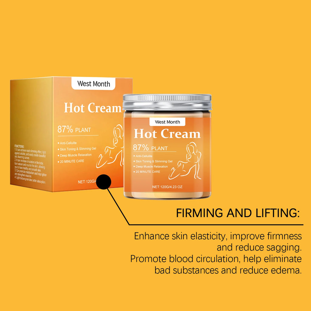 120G Body Shaping Cream Gentle Moisturizing Massage Boosts Skin Elasticity Nourishing Tightening Hot Body Slimming Lotion