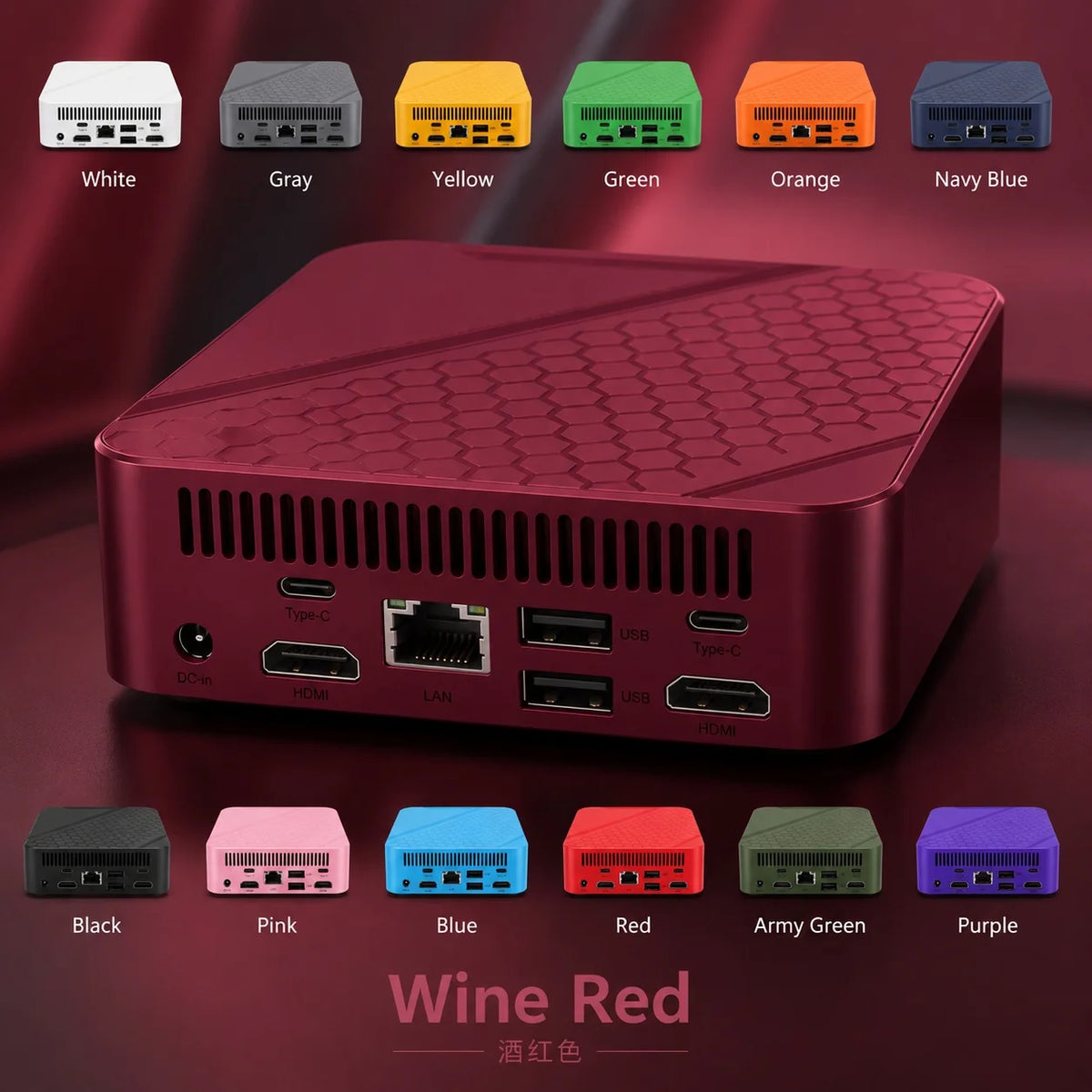 HOT Intel Core i9 10980HK Mini PC Windows 11 UHD Graphics Pocket Computer 16GB RAM minipc WiFi6 1TB 2TB SSD Desktop Gaming