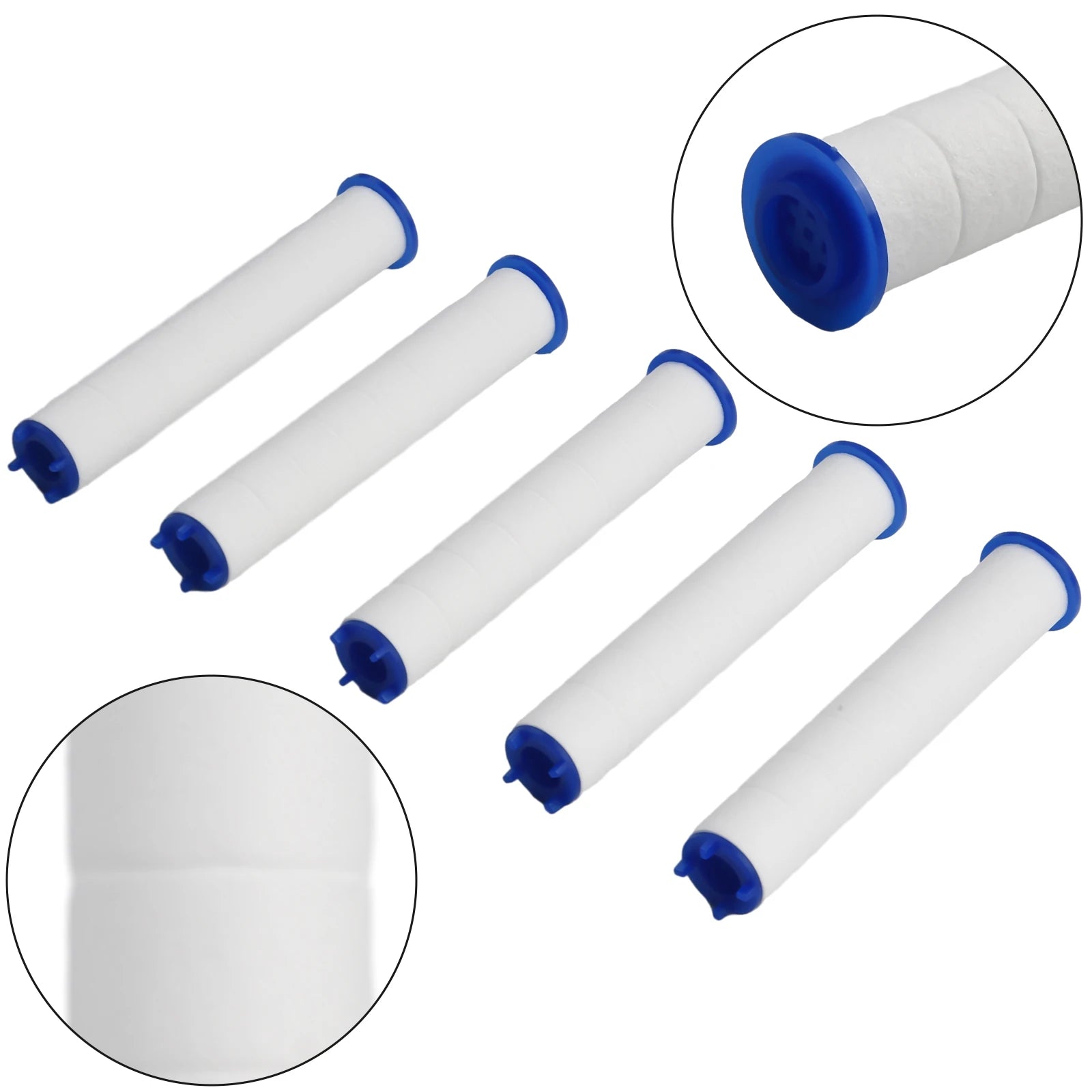 1pc / 5PCS Replacement Shower Head Cotton Filter Set Water Purification 11.5*2.5cm/4.53*0.98in For Shower Water Cleaning