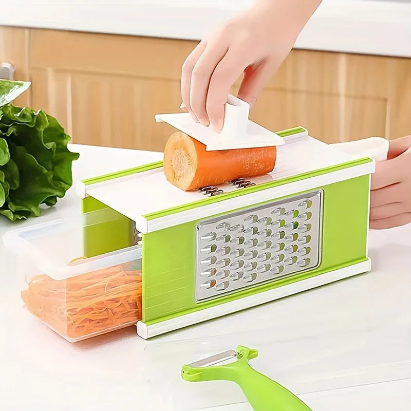 Multi-functional Manual Stainless Steel Vegetable Cutter Slicer Household Potato and Fruit Grater Creative Kitchen Gadgets