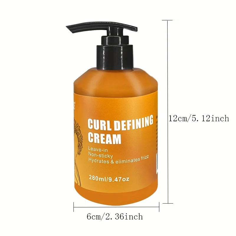 GZE CURL DEFINING CREAM with Argan Oil for Wavy and Curly Hair Moisturizer and Deep Conditioning for Shine and Bounce