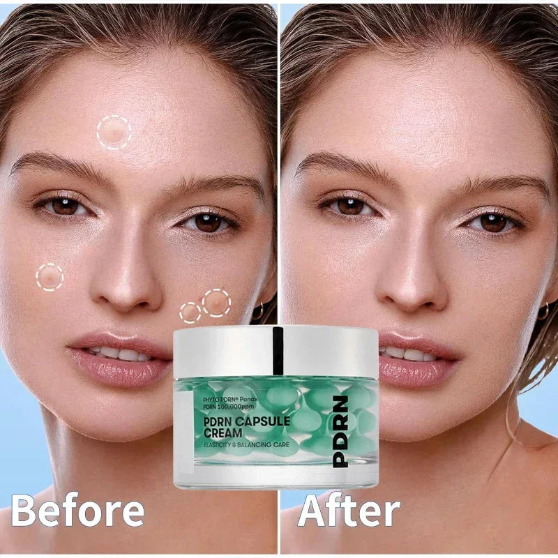 PDRN Centella Asiatica Firming Serum, Soothing Repair Moisturizing Essence, Hyaluronic Acid Deep Nourishing Face Cream Capsule