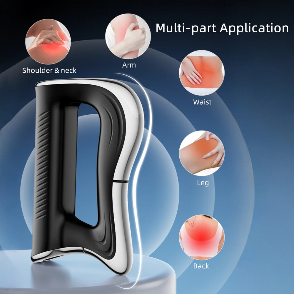 Electric Fascia Knife Massager High Frequency Vibration Muscle Scraper 9 Gears Portable Full Body Deep Tissue Muscle Relaxation Device for Gym Office Home
