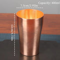Vintage Copper Breakfast Coffee Cup,Handcrafted Thickened Smooth Surface Moscow Water Mule 400 ml Juice Mug,Tea Cup Tableware