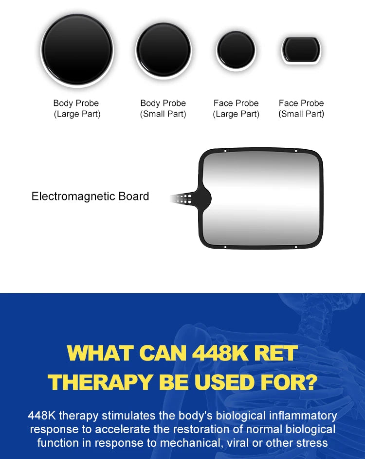 2026 448k rf slimming machine 448k physical therapy slimming machine face lifting therapy machine for beauty salon