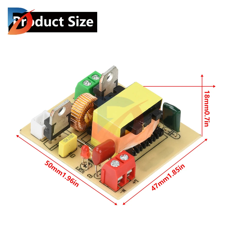 DC 12-16.8V to 220V Boost Inverter Module High-Power 100W Boost Module Outdoor Universal Solar Panel Inverter