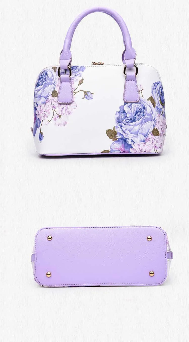 Hisuely Hot Sale Designer Printed Bags for Women Ladies Shopper Bag Shell Elegant Floral Shoulder Handbags