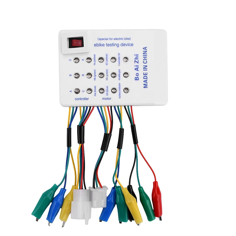 E-Bike Tester 24V 36V 48V 60V 72V E-Bike Brushless Motor Tester Scooter Brushless Car Motor Controller Tester for Motor Coil